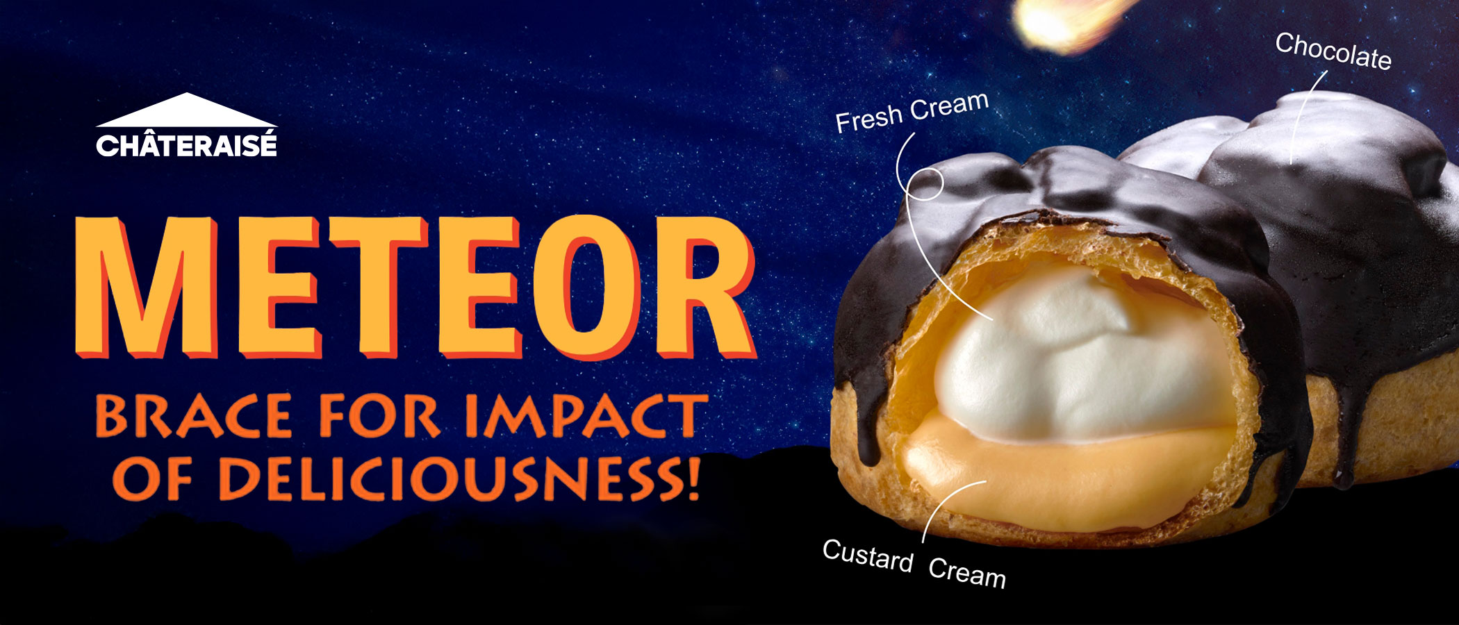 Chateraise Meteor Cream Puff – Brace For Impact of Deliciousness