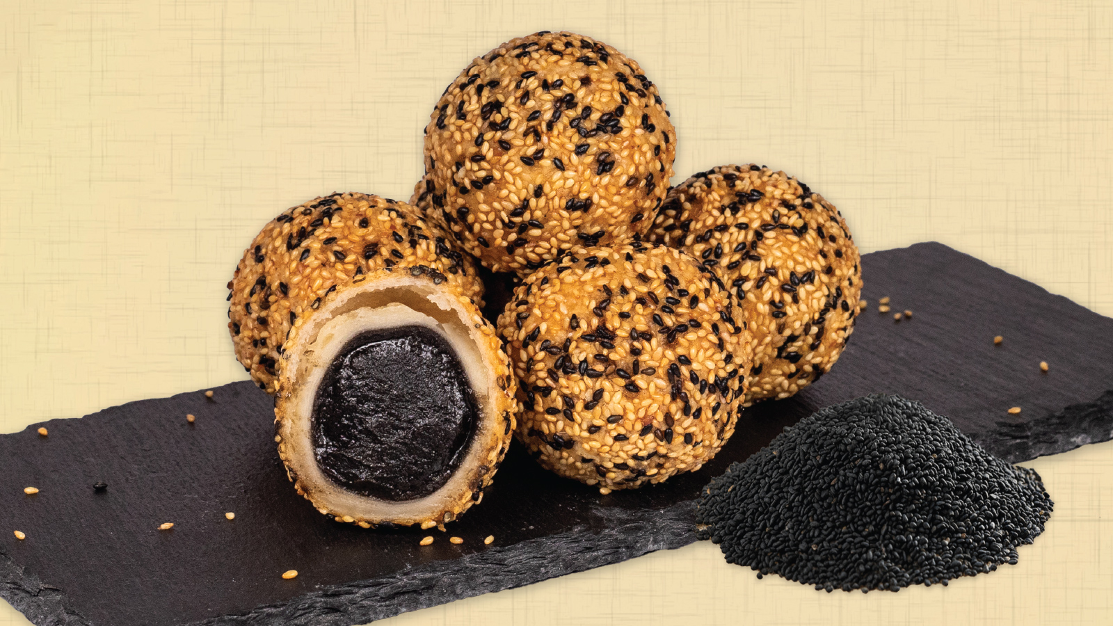 Dough Culture’s Golden Black Sesame Ball 黄金黑芝麻球