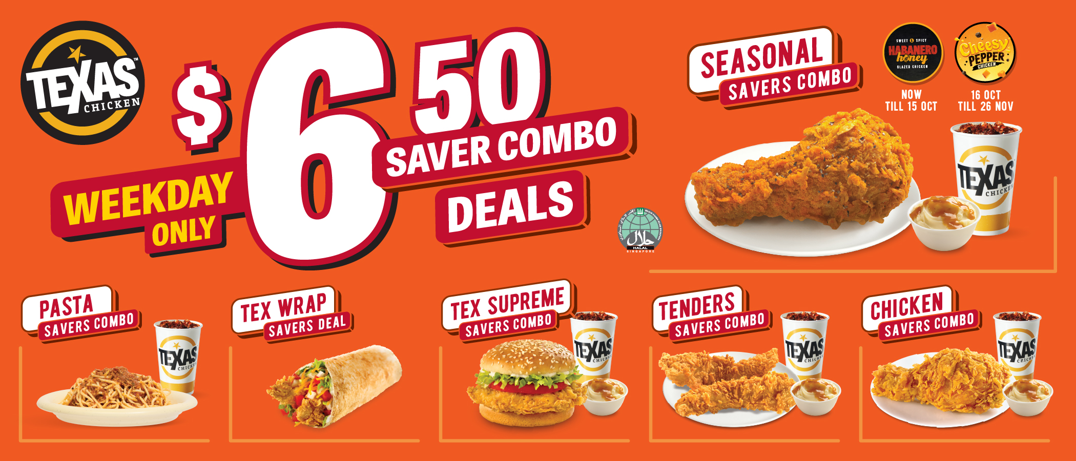 Texas Chicken – $6.50 Savers Combo